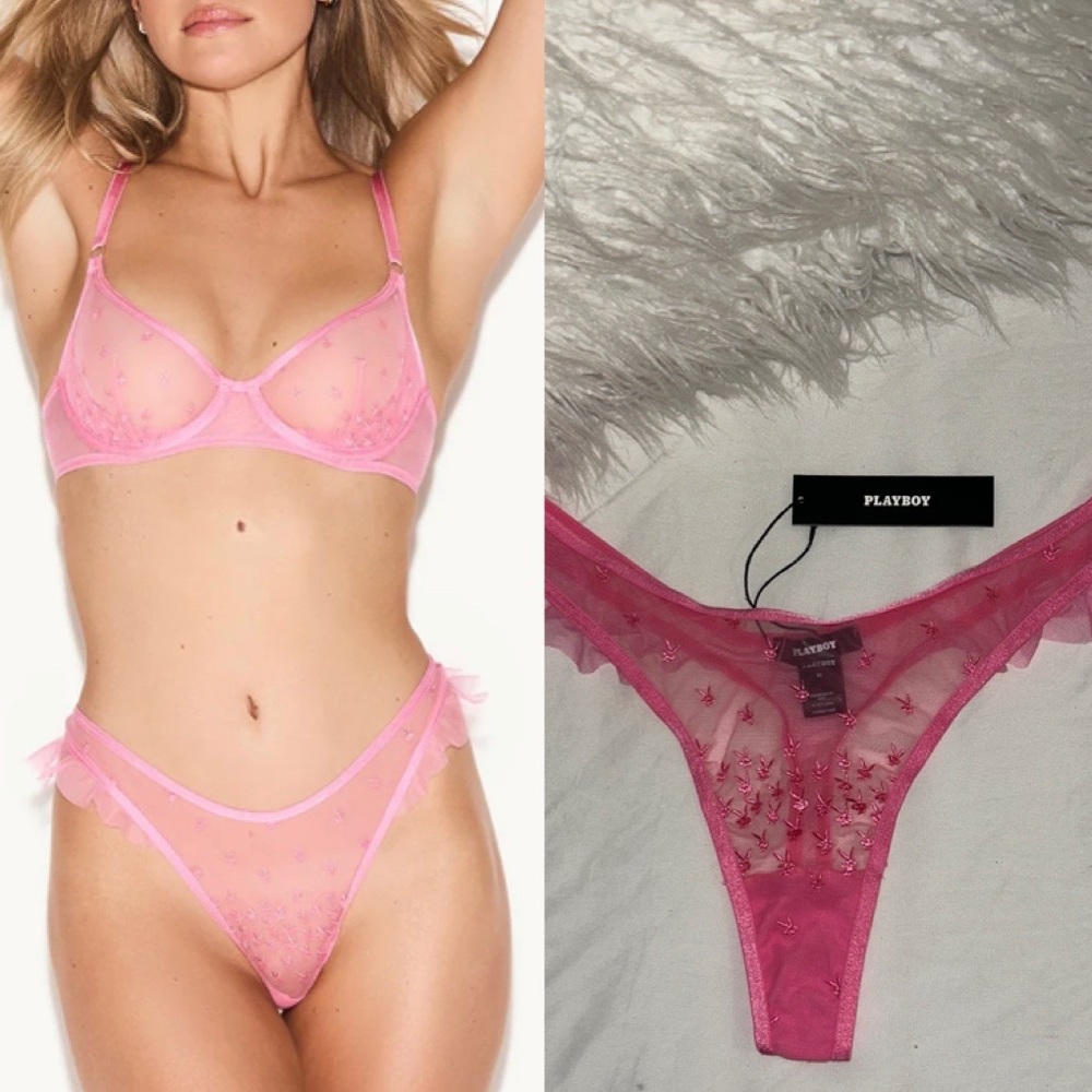 Playboy Baby Bunny Pink Cosmo Thong